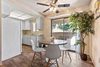 Modern dining area